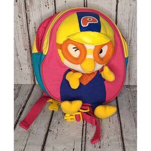 10" Pororo Mini Backpack Kids Korean The Little Penguin Cartoon Toddler Pink